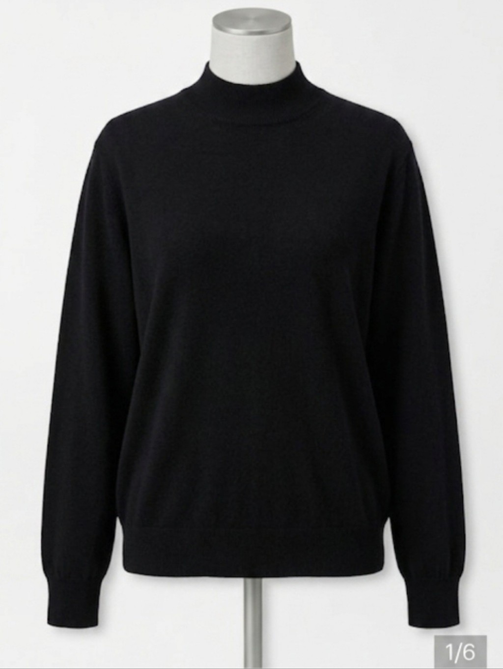 Peter Millar Wool/Silk Black Long Sleeve Sweater Size Large Ladies